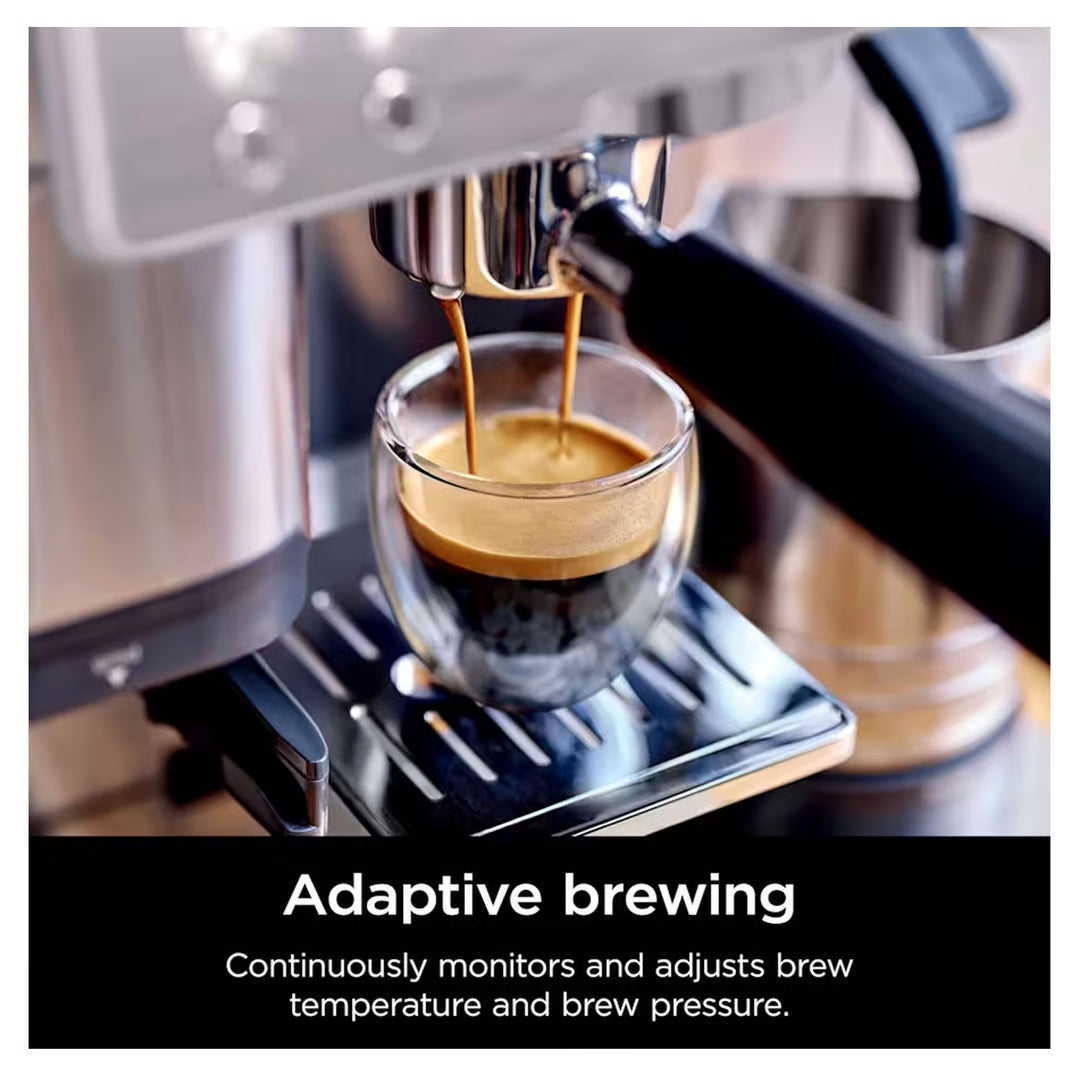 Ninja Premium Coffee Machine | 3-in-1 Brew Espresso Filter and Cold Brew Coffee Maker Machine | Milk Frother - Steams and Froths