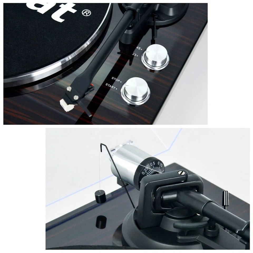 Mbeat Counter Weight/Anti-Skating Bluetooth Turntable Player w/USB/RCA/Phono Out