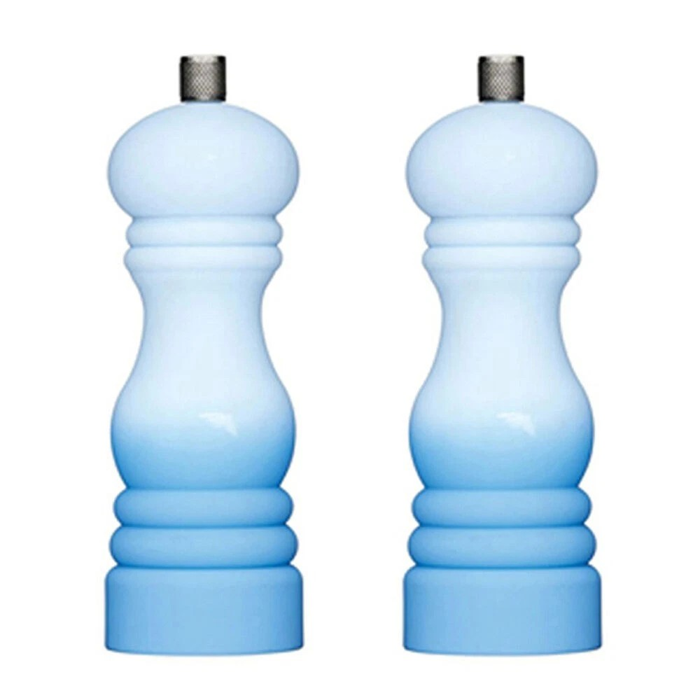 Salt/Pepper Grinder Blue | Ceramic Ombre Capstan Mill Kitchen | 2x Mastercraft 17cm |