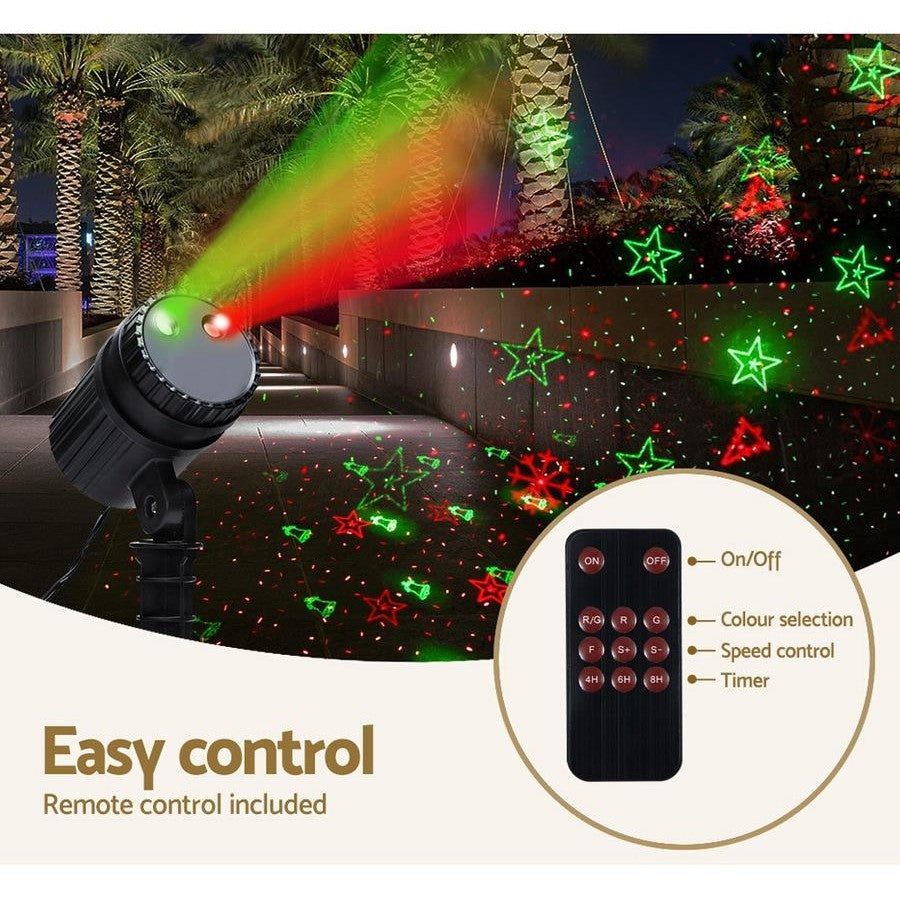 Christmas Laser Light Projector | Outdoor Decorations Jingle Jollys | Ignite the festive spirit | Water Resistant