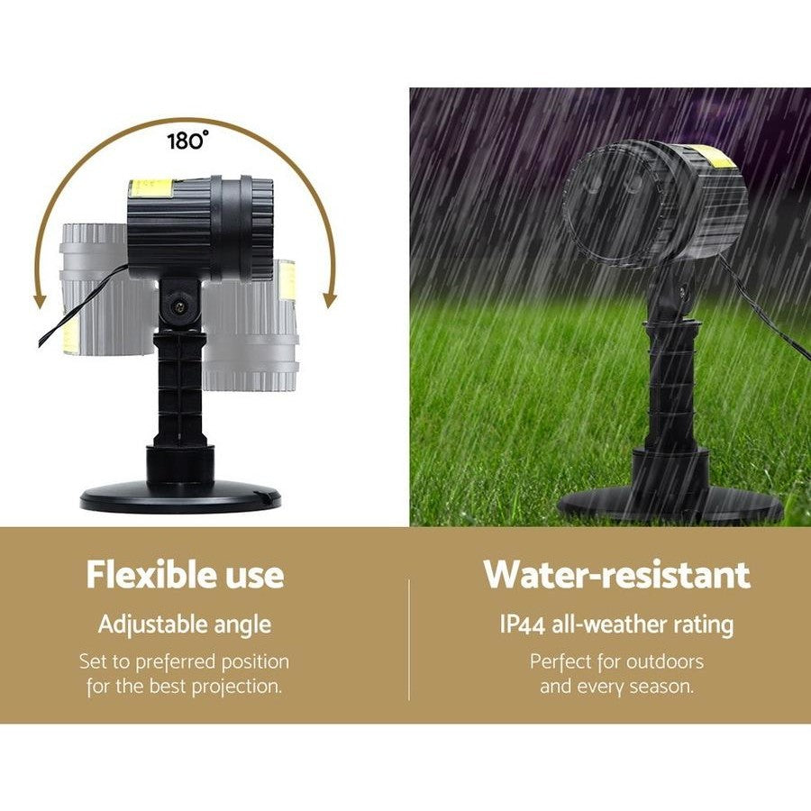 Christmas Laser Light Projector | Outdoor Decorations Jingle Jollys | Ignite the festive spirit | Water Resistant