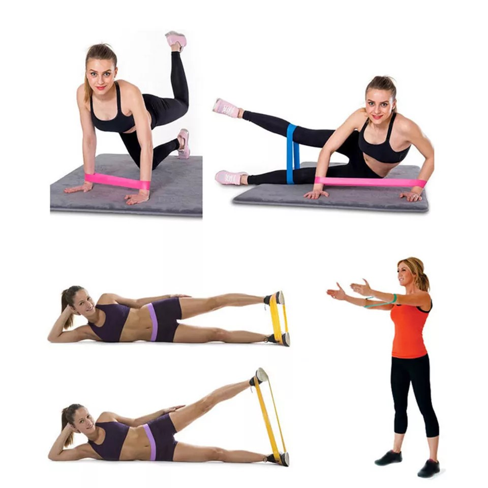 Resistance Bands x 6PCS | Power Strength | Exercise Fitness Gym Crossfit Yoga Workout