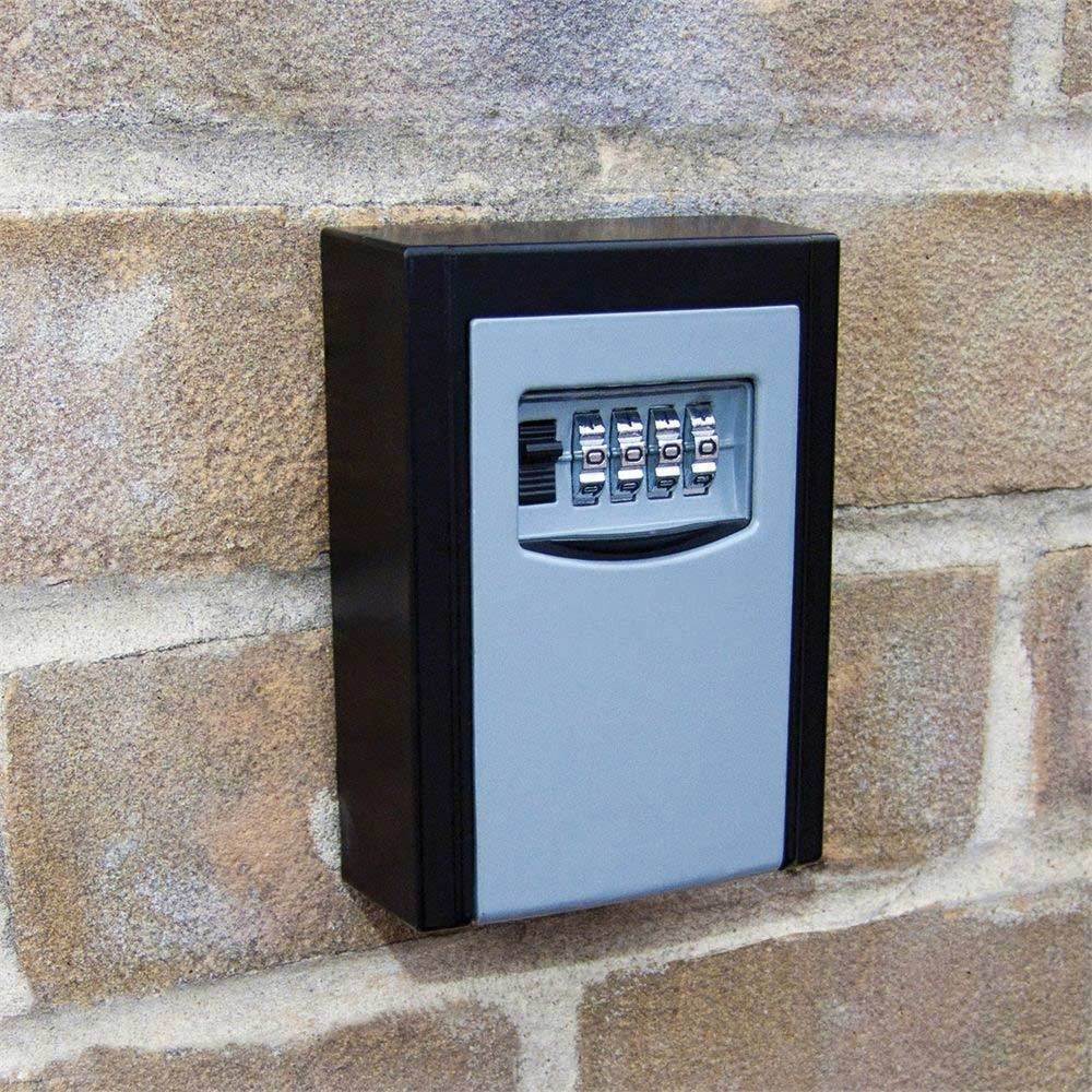 Wall-Mounted Key Storage Safe | Unit Apartment BNB Hotel Motel Padlock | Key Safe Keeping Box