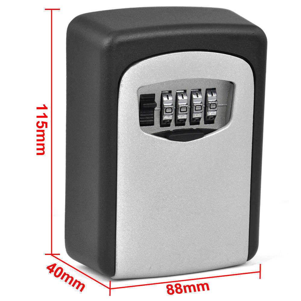 Wall-Mounted Key Storage Safe | Unit Apartment BNB Hotel Motel Padlock | Key Safe Keeping Box