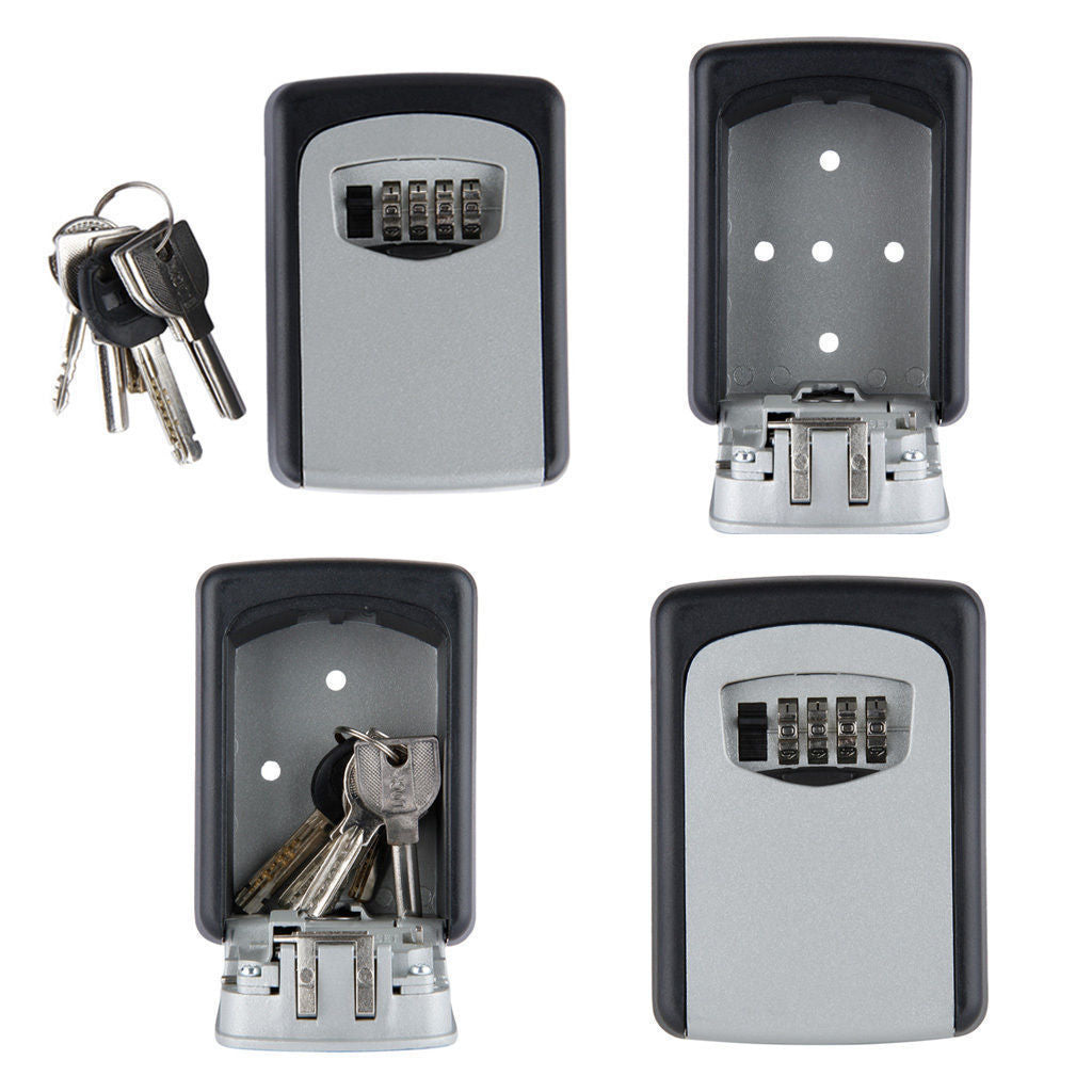 Wall-Mounted Key Storage Safe | Unit Apartment BNB Hotel Motel Padlock | Key Safe Keeping Box