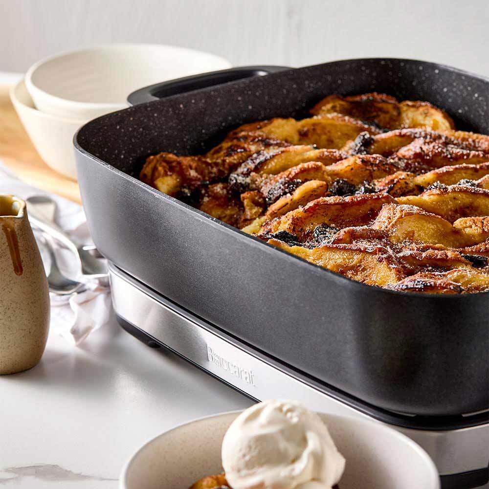 Baccarat Electric Frypan Large Non-Stick Frypan Portable Caravan Banquet Skillet