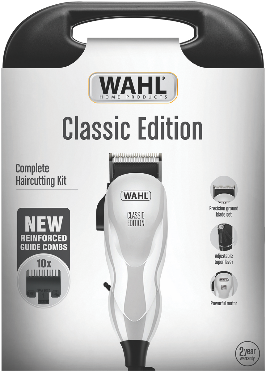 Wahl Men's Hair Cutting Clipper | Complete Haircutting Kit | 10 Guide Combs | Powerful Motor