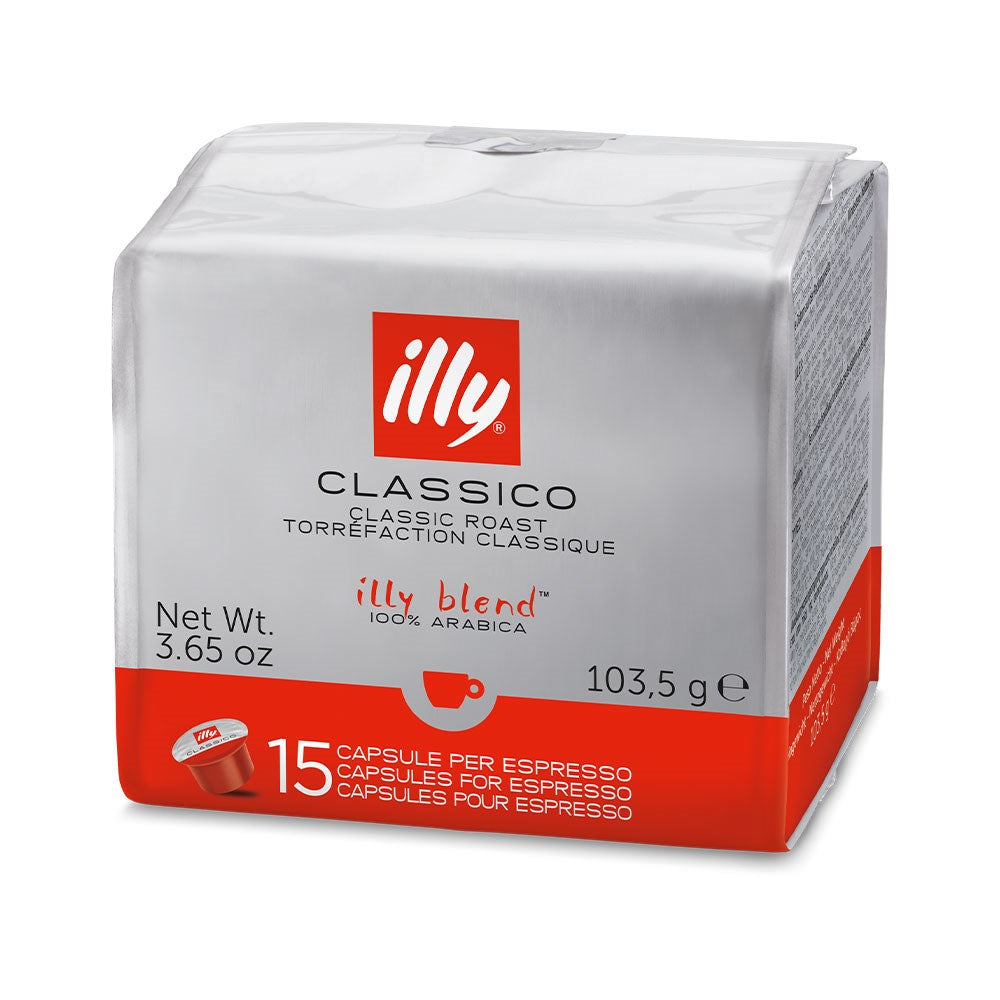 90 Pack Illy Classico Roast Espresso Capsules | Espresso Coffee Pods (6 x 15 Pods)