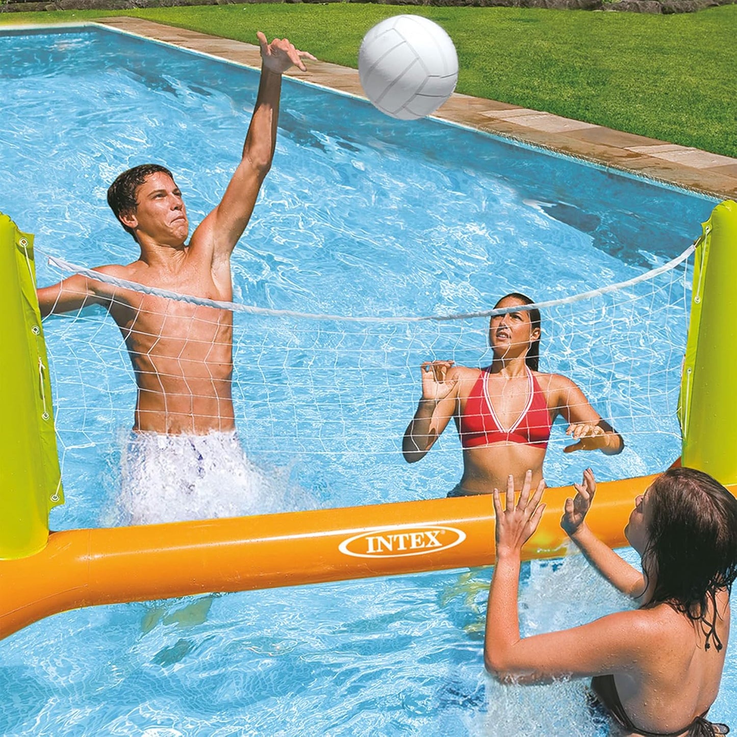 Intex Floating Pool Volleyball Game | Infatable Floating Net | Lake Beach Volley Ball Kids Adults Games