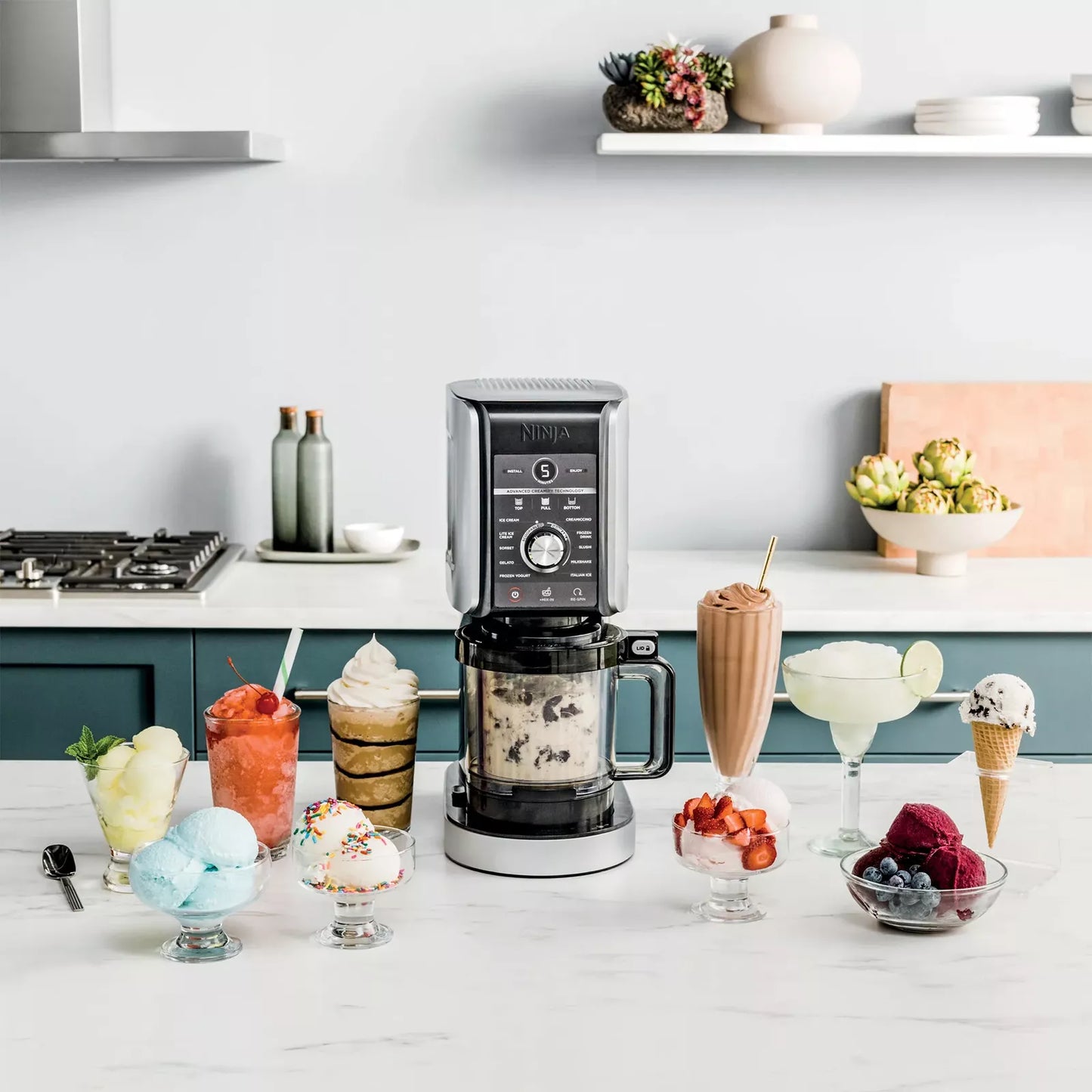Ninja Ice Cream Sorbet Frozen Yoghurt Machine | Benchtop Frozen Dessert Maker | Electric Kitchen Appliance