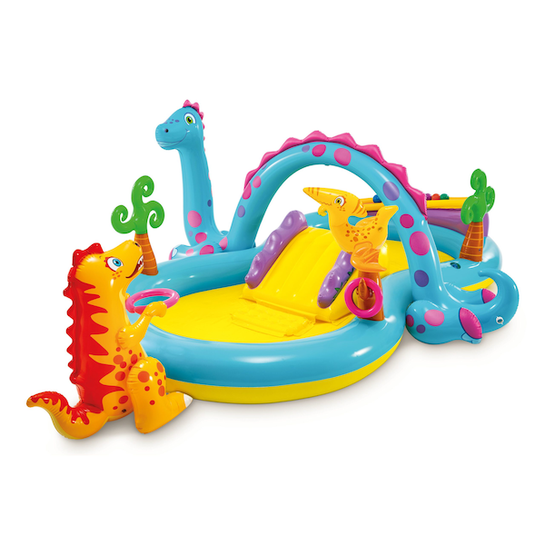 Intex Inflatable Backyard Swimming Pool | Outdoor Water Sprayer and Slide | Kids Childrens Toddler Splash Play Pool
