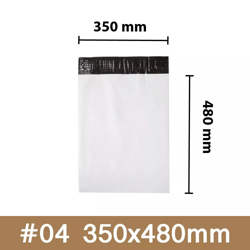 100x Mailing Bags Poly Postage Satchels | Waterproof Plain Discreet Self-Sealing Plastic Shipping Bags