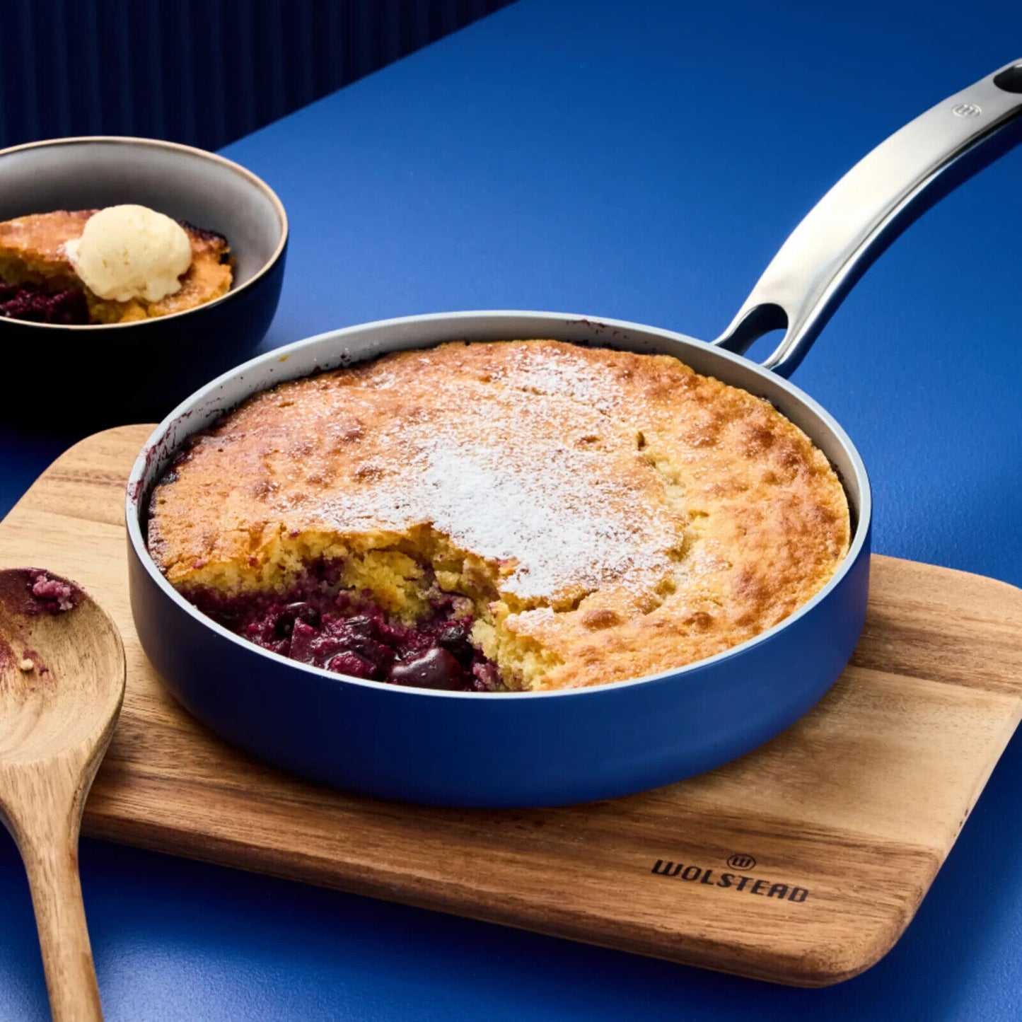 Wolstead 2 Pack Ceramic Frypans Frying Pans | 24cm and 30cm Fry Pans Saucepan Cookware | PFOA LEAD FREE | Induction Safe