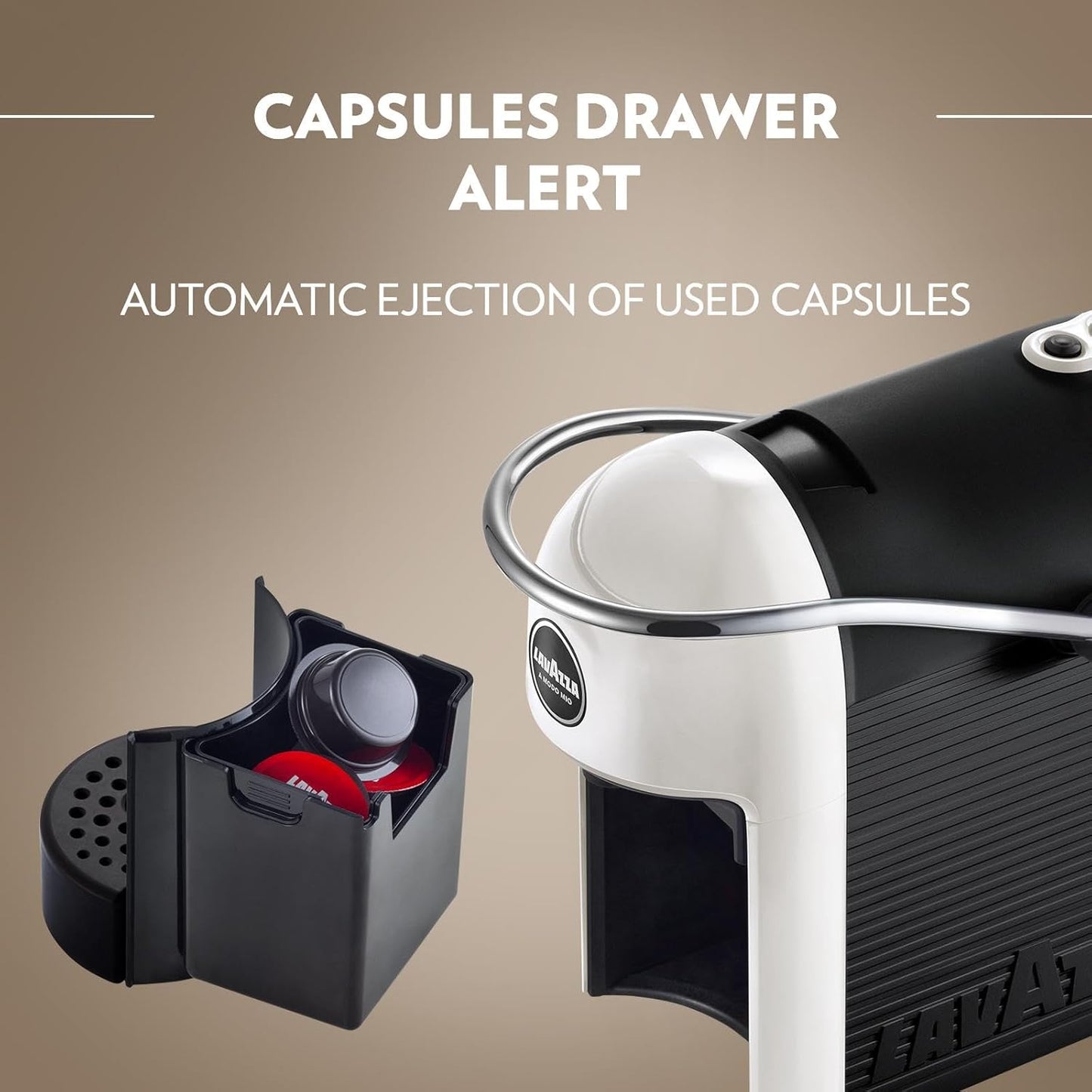 Lavazza Capsule Coffee Machine | Lavazza POD Espresso Cappuccino Maker | BONUS 64 PODS
