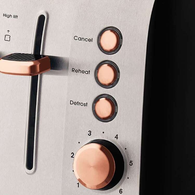 Russell Hobbs 4 Slice Toaster | Kitchen Bread Toasting Browning Machine | Wide Slots Defrost