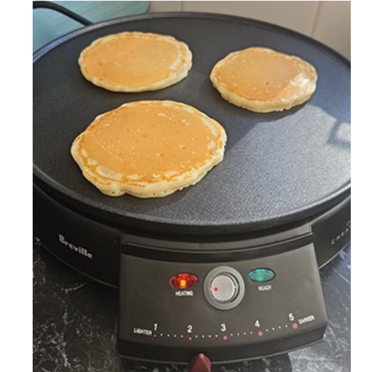 Breville Electric Crepe Pancake Maker | Pikelet Eggs Breakfast Flat Plate Machine Portable Cooker