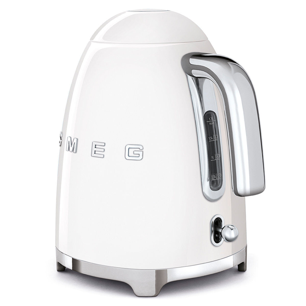 Smeg Retro 1.7L Kettle Hot Water Jug | 2400W Rapid Water Boiling - White