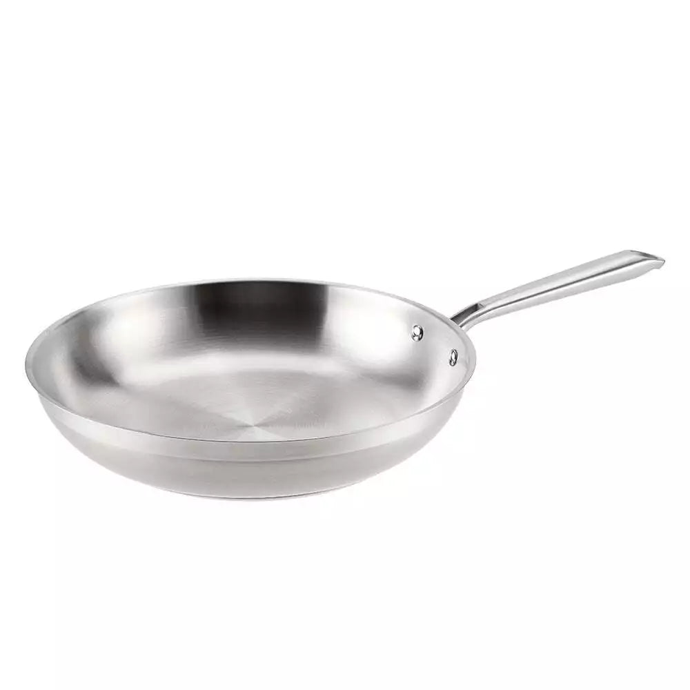 Baccarat 30cm Frying Pan | Gourmet Stainless Steel Frypan Deep Pan | All Cooktop Induction Safe | Dishwasher Oven Safe