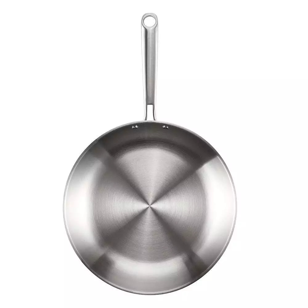 Baccarat 30cm Frying Pan | Gourmet Stainless Steel Frypan Deep Pan | All Cooktop Induction Safe | Dishwasher Oven Safe