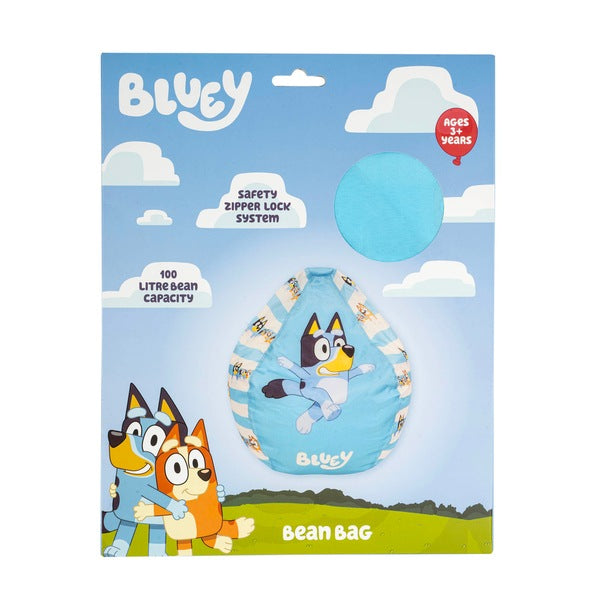 Bluey Bean Bag Cover | Kids Toddler Preschool Comfy Lounger TV Seat (Cover only)