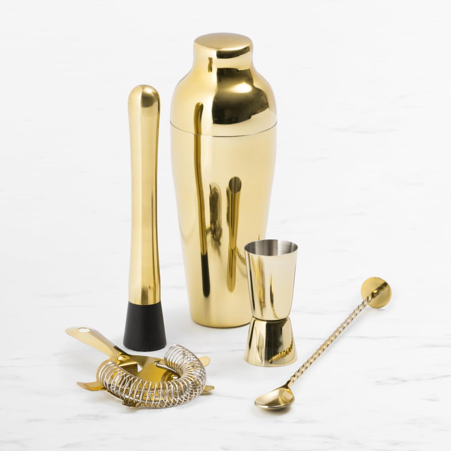 Salisbury & Co Manhattan Cocktail Set | Strainer | Jigger | Cocktail Shaker | Mobile Bar