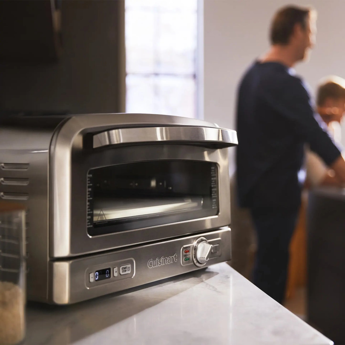 Cuisinart Indoor Pizza Oven | Electric Benchtop Cooker Ceramic Stone Base | Adjustable Temperature Control