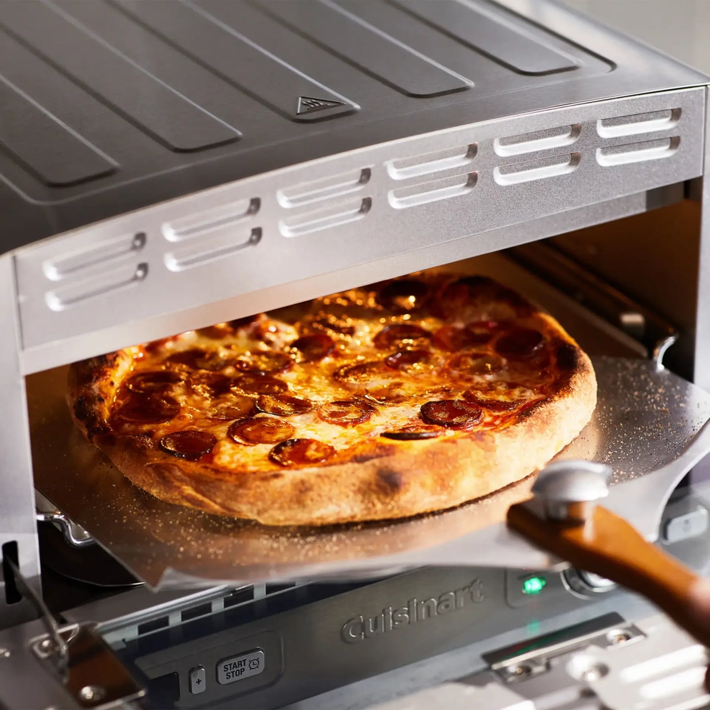 Cuisinart Indoor Pizza Oven | Electric Benchtop Cooker Ceramic Stone Base | Adjustable Temperature Control