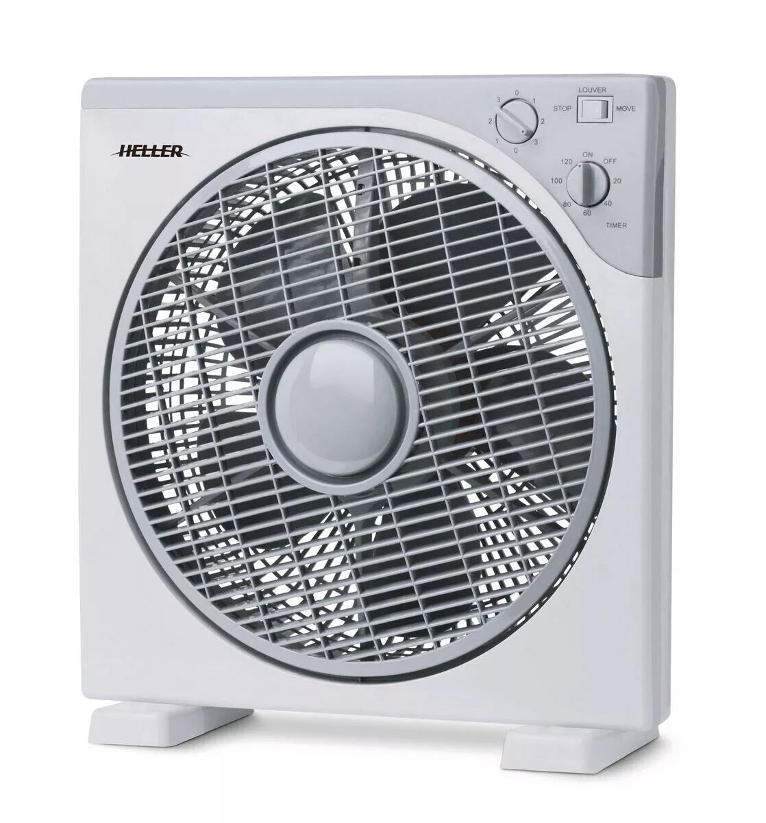 30cm Box Fan Air Cooler | Electric Bedroom Lounge Room Metal Fan Safety Guard