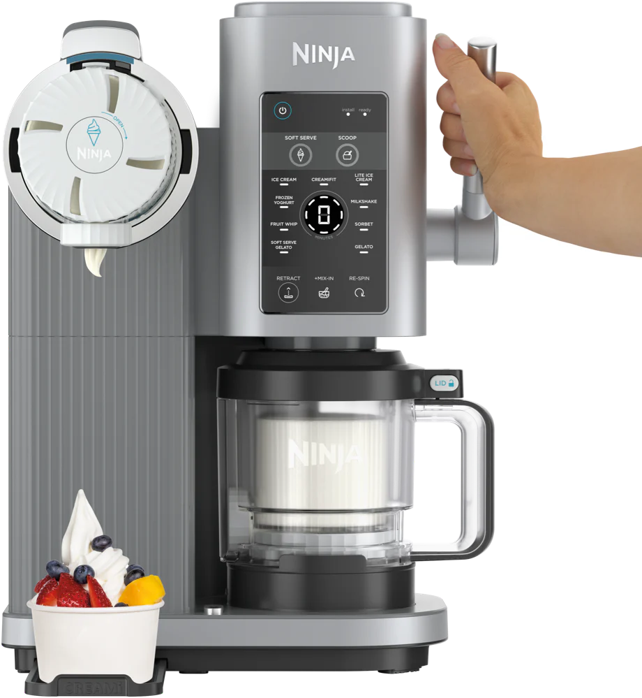 Ninja Soft Serve Home Ice Cream Maker | Kitchen Home Frozen Dessert Machine | 13 Programs High Protein Nut-Free