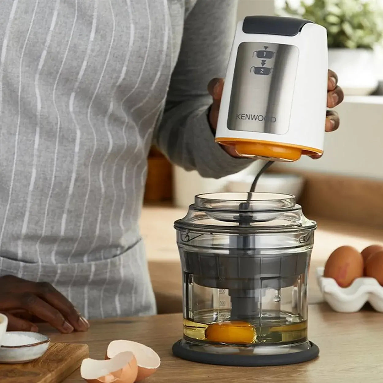 Kenwood Mini Chopper Blender Chopping | 2 Speed Kitchen Chopper Crusher | Stainless Steel Blades | Puree Maker
