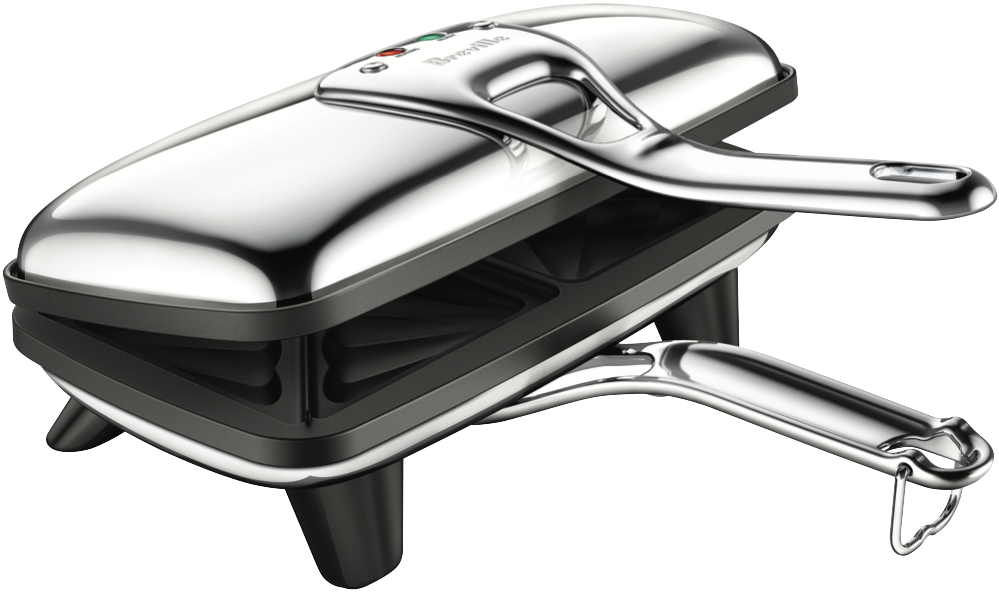 Breville Heavy Duty Sandwich Press | 2 Slice Jaffle Toastie Maker | Toasted Paninis Non-Stick