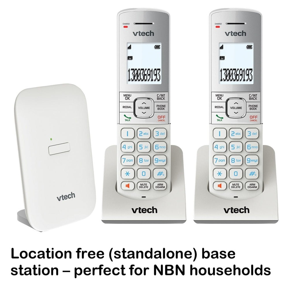 Vtech Cordless 2 Handset Phone | Home Office Telephone WIFI Friendly | Answering Machine