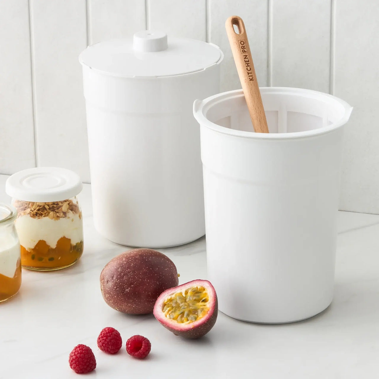 Wolstead 2 in 1 Yoghurt Maker and Fermenter | Makes Yoghurt, Tangy Kimchi, Rice Wine, Picked Vegetables | LED DIsplay