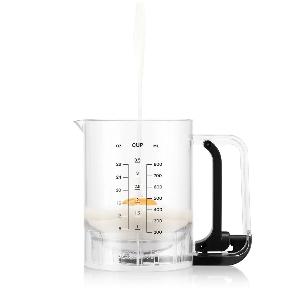 BISTRO Pancake Mixer | Manual Handheld Batter faMixer | Pancake Mixing Container Whisk
