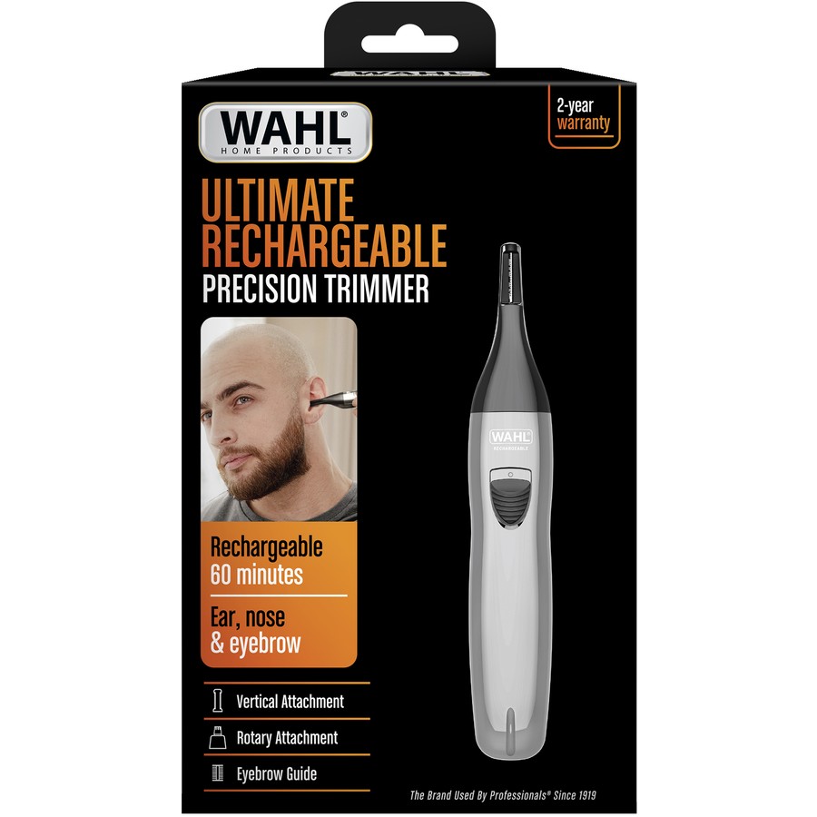 Wahl Nose Ear Eyebrow Trimmer | Rechargeable Compact Men's Precision Trimming Tool