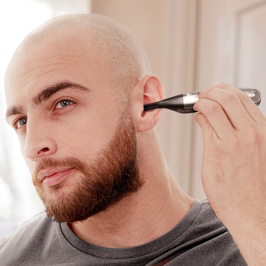 Wahl Nose Ear Eyebrow Trimmer | Rechargeable Compact Men's Precision Trimming Tool