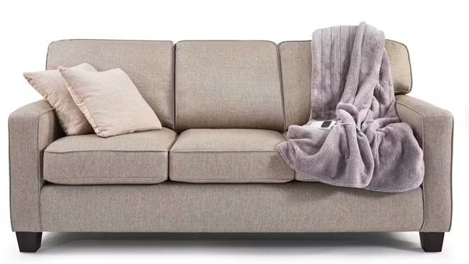 Sunbeam Heated Throw Blanket | Sherpa Fleece Heated Sofa Warming Bed Blankie | Fast Heating, 6 Heat Settings