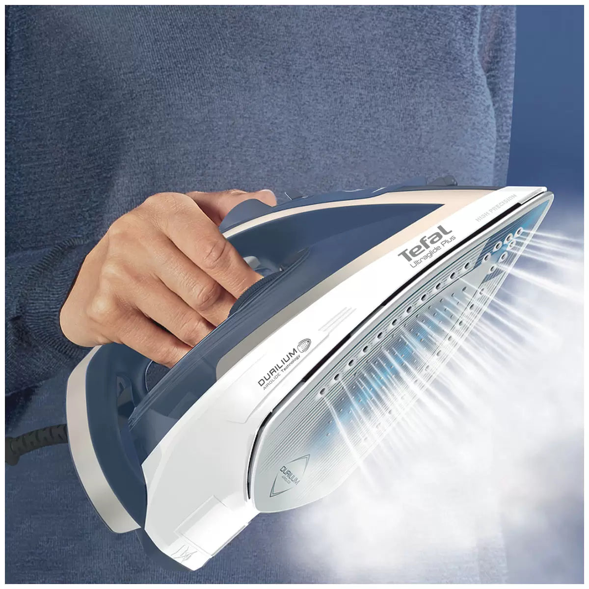 Tefal 2400W Extra Steam Iron Ironing Press | Clothes Steam Shirt Crease Remover | Scratch Resistant Soleplate