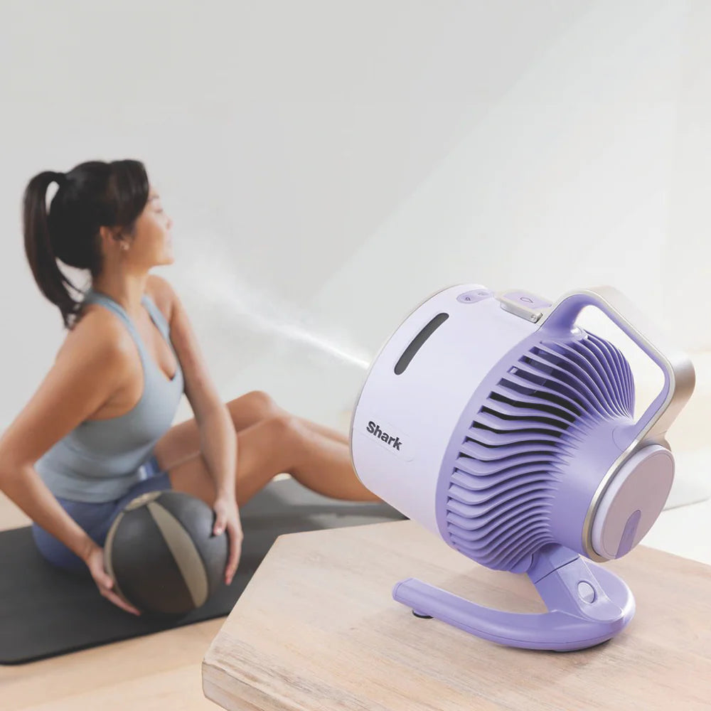 Shark Cord/Cordless Portable Misting Fan | Powerful Mist Indoor Outdoor Air Cooler