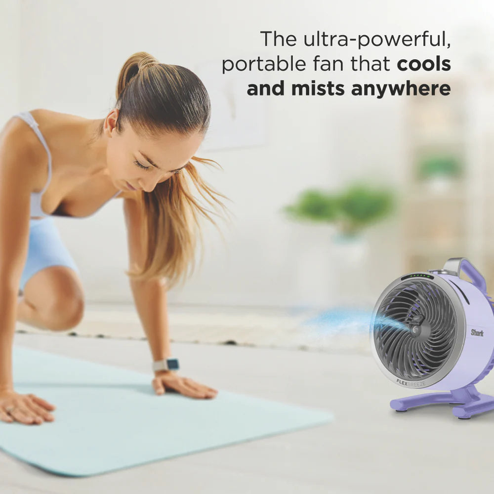 Shark Cord/Cordless Portable Misting Fan | Powerful Mist Indoor Outdoor Air Cooler