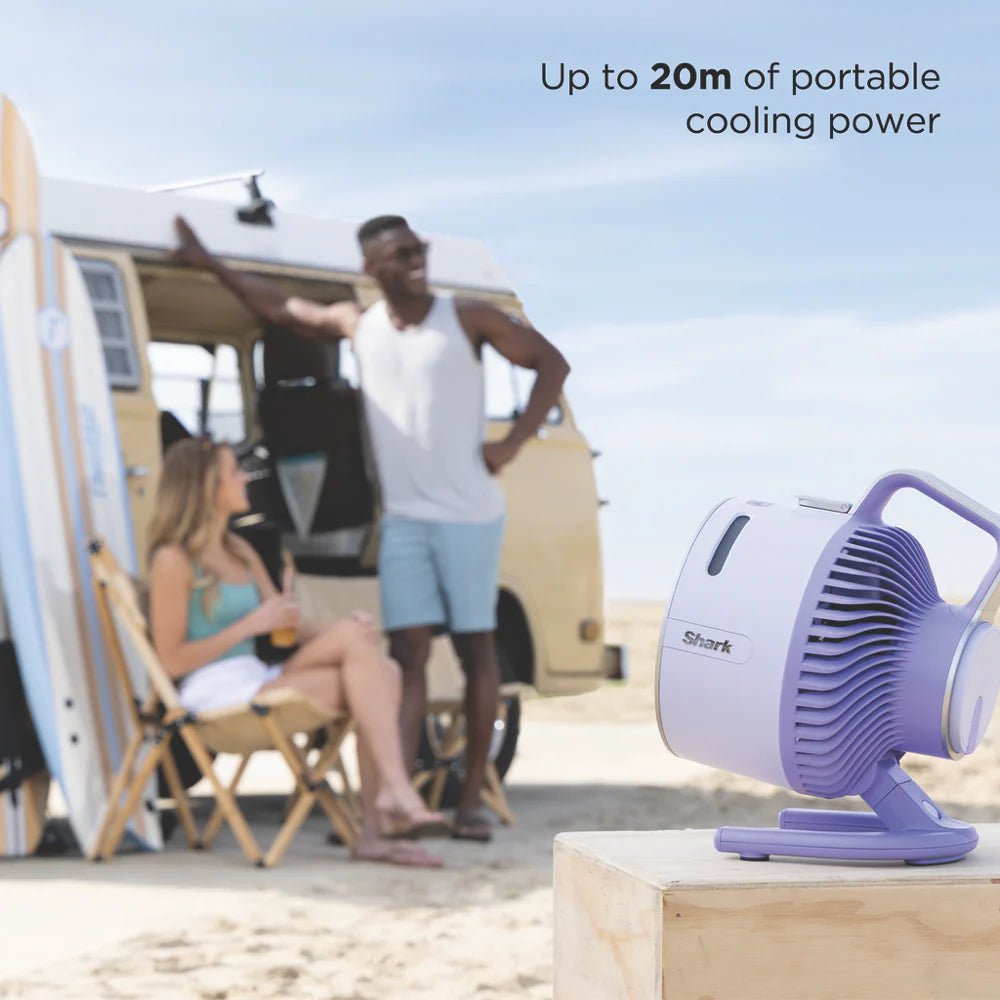 Shark Cord/Cordless Portable Misting Fan | Powerful Mist Indoor Outdoor Air Cooler