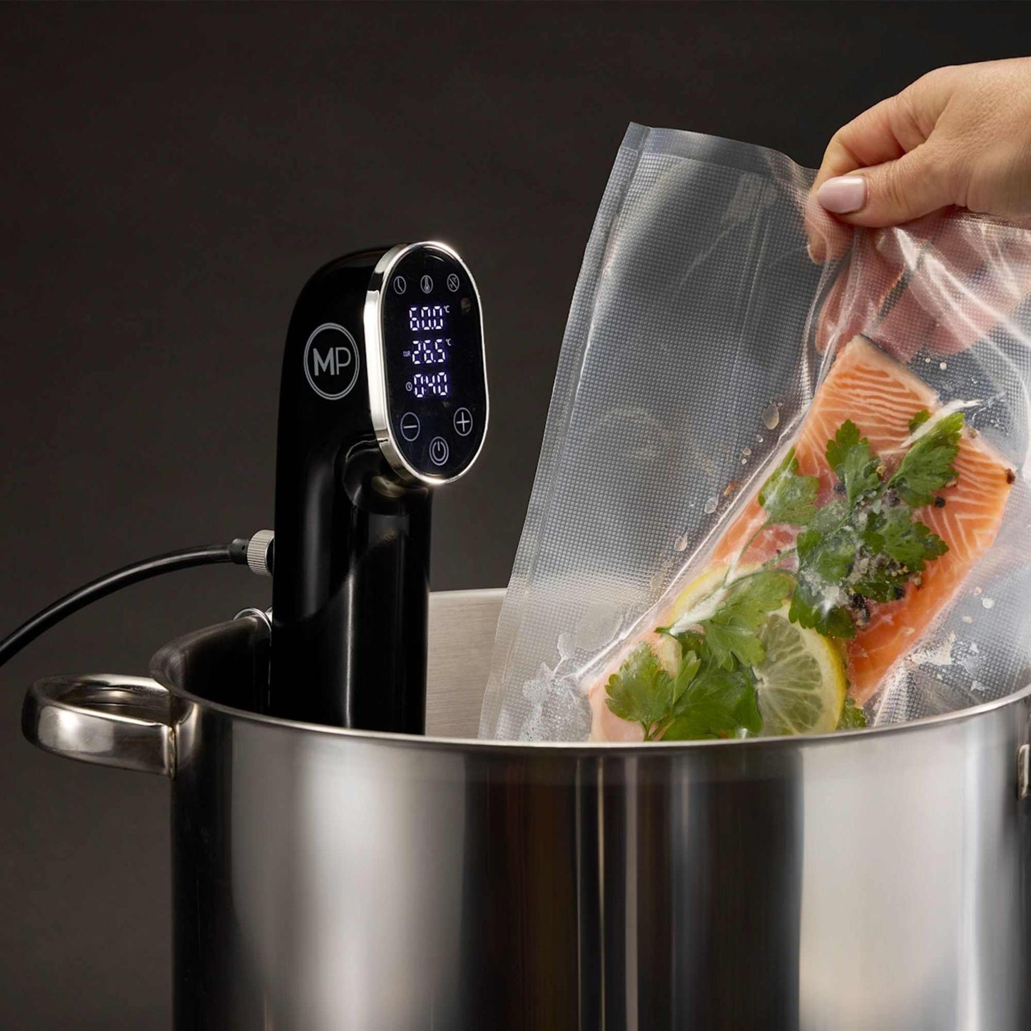 MasterPro Digital Sous Vide Precision Cooker| Immersion Circulator Fish Vegetabe Gourmet Cooking