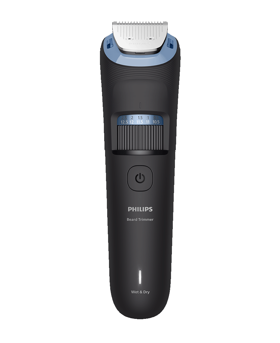 Philips Series 3000 Waterproof Beard Trimmer | BeardSense Tech | 40 Length Settings & 360° Grip