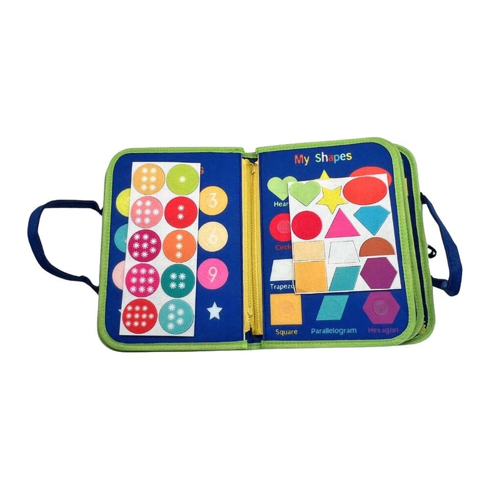 Magic Sensory Busy Board Kids/Toddler | Montessori Interactive Play Activity Toy | Blue 18m+