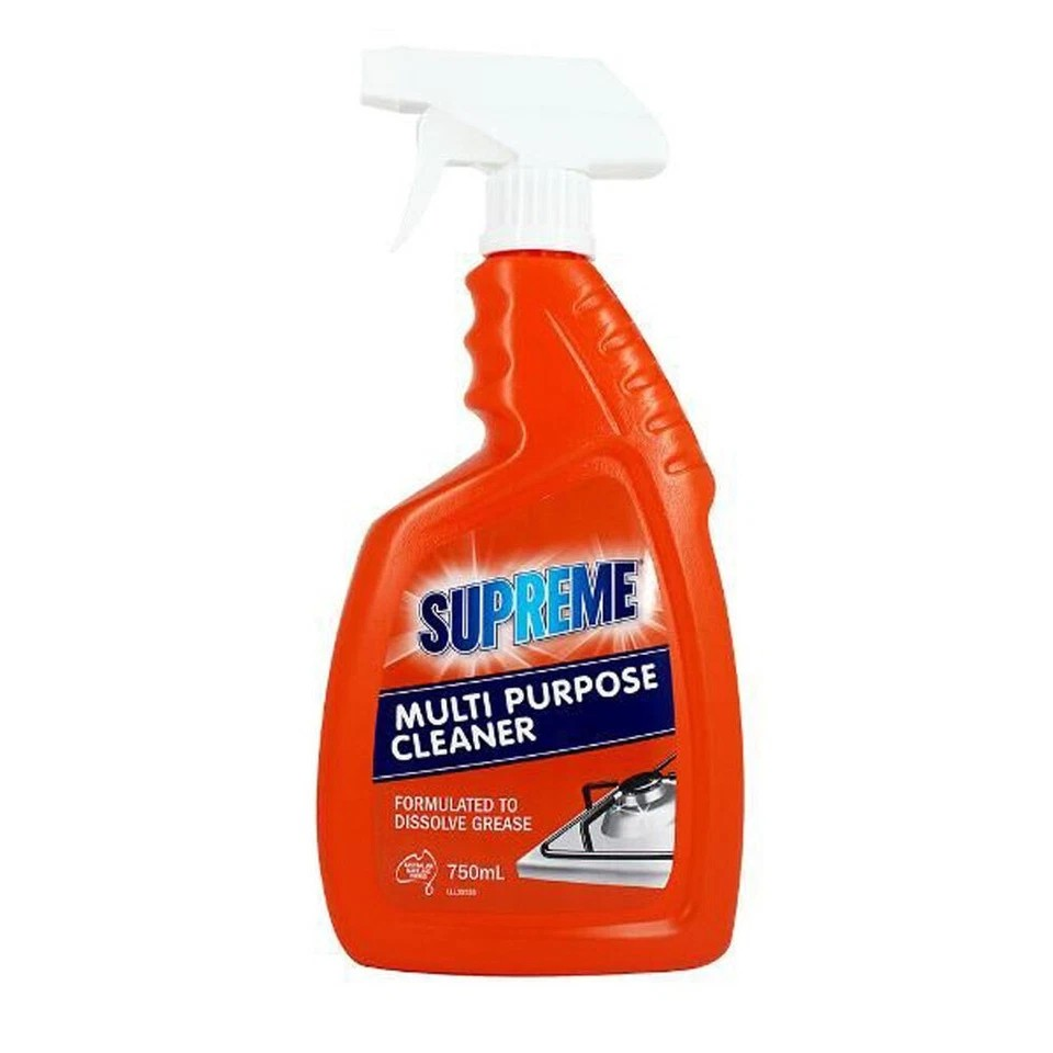 Supreme Anti-Grease Multi-Purpose Cleaner | Spray Cleaning Solution 750ml | 12pk