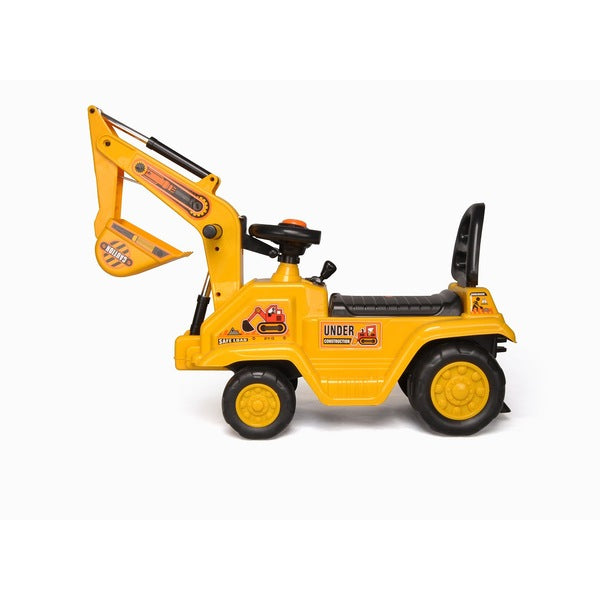 Kids Ride On Excavator Sandpit Toys | Ride-On Toddler Car Digger Bulldozer Pretend Play