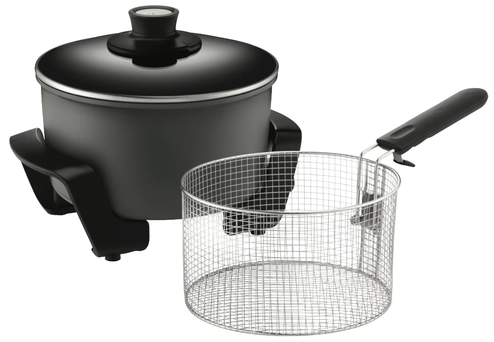 Sunbeam Deep Fryer | Electric Multi-Cooker | Kitchen Boil Roast Braise Stir-Fry Cooker Frypan | Stainless Basket