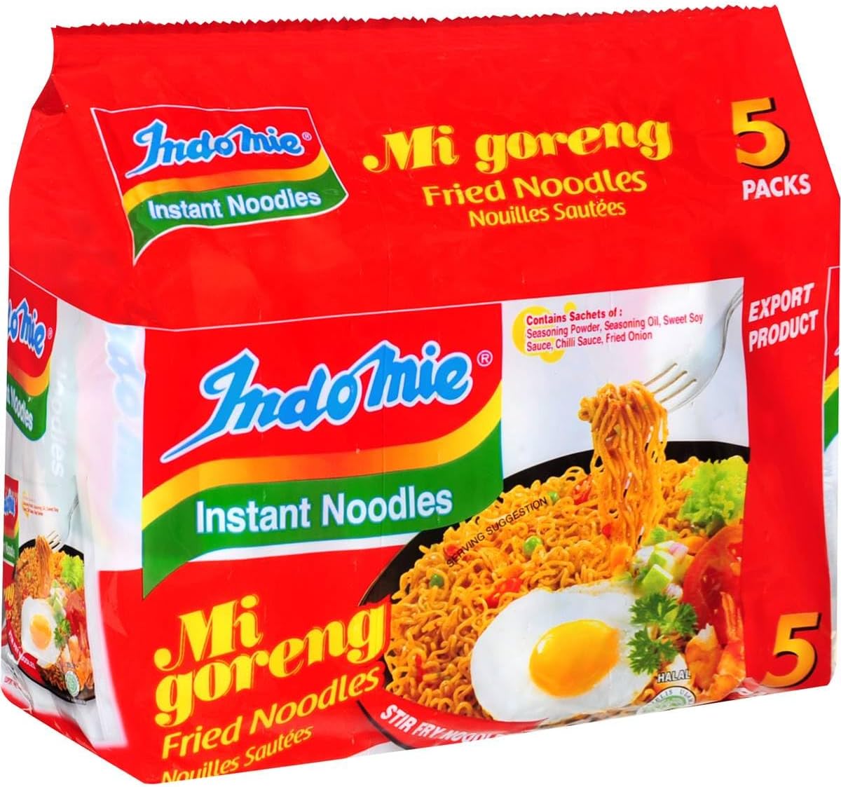 5 Pack Indomie Migoreng Instant Noodles Noodle Packs Original Special