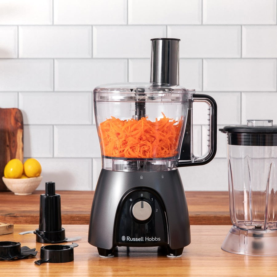 Russell Hobbs Food Processor | Electric Benchtop Slicer Shredder Dicer Machine Mixing Bowl | 1.5L Smoothie Blender Jug