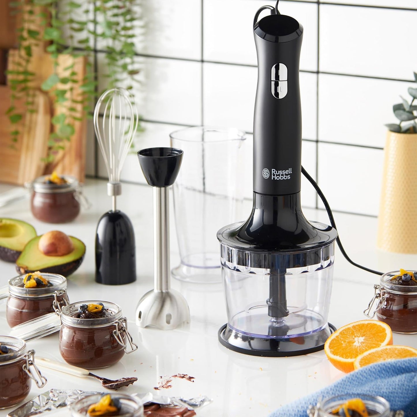 Russell Hobbs | Desire Hand Blender | Dishwasher Safe and Detachable Parts | 2 Speeds and Pulse